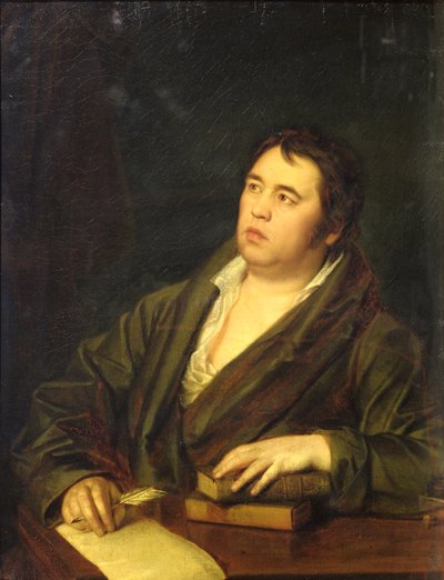 Portrait of the Poet Ivan A. Krylov by Roman Maximovich Volkov